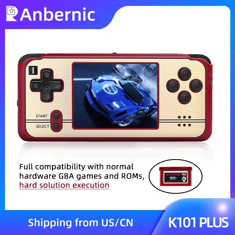 NEW K101 Plus Handheld Game Player Retro Game 3 inch LCD Screen Video Game Console 32Bit 900 Games G BA Support Console