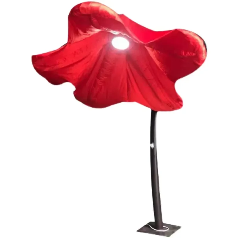 Outdoor Standing Flower Street Lamp Multi Color Landscape Sculpture Induction Light For Park Garden Decoration Modern Design