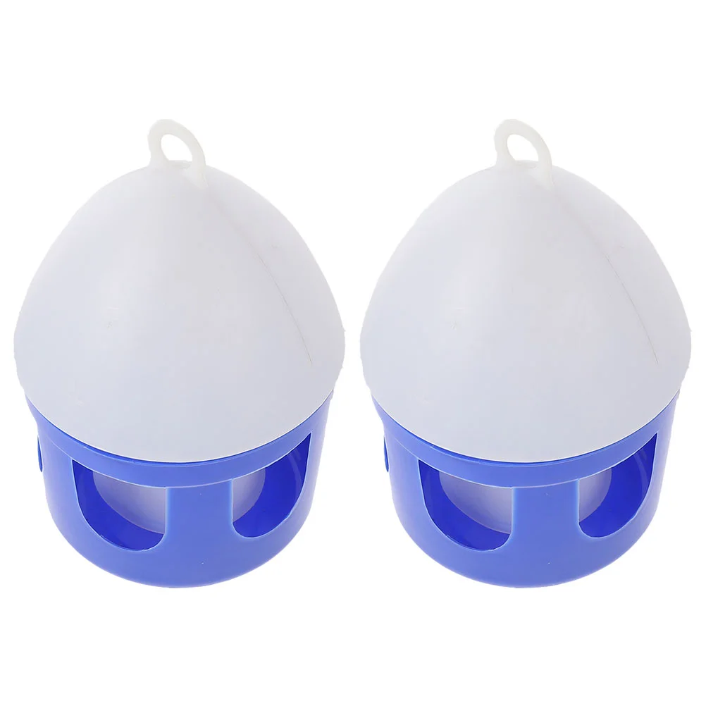 2 Pcs Pigeon Supplies Bird Drinking Fountain Pet Water Container Convenient Feeder Kettle Jug Feeding Device Pvc