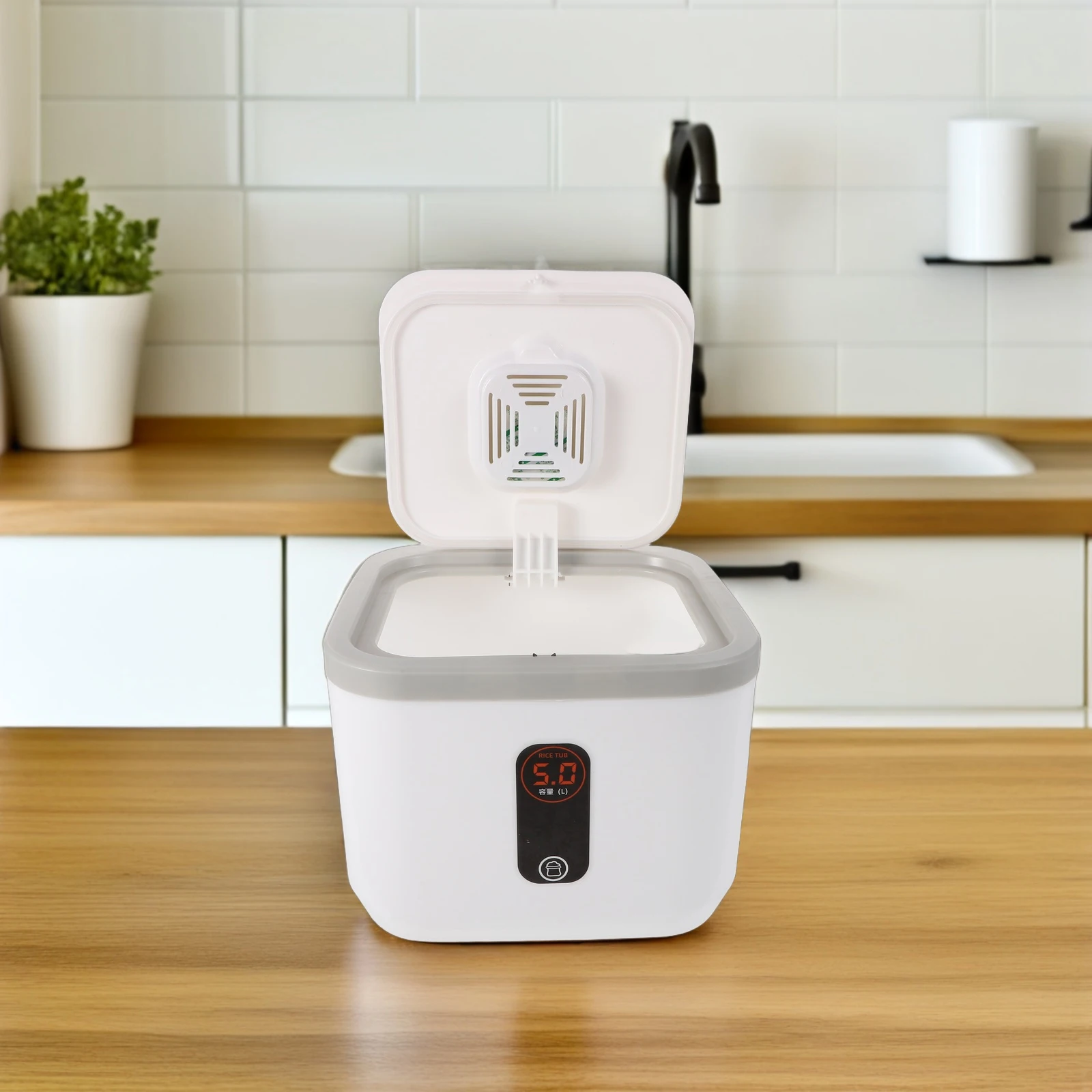 

Airtight Rice Container Large Capacity Plastic Grain Storage Box Kitchen Organizer Moisture Proof Pest Resistant Freshness