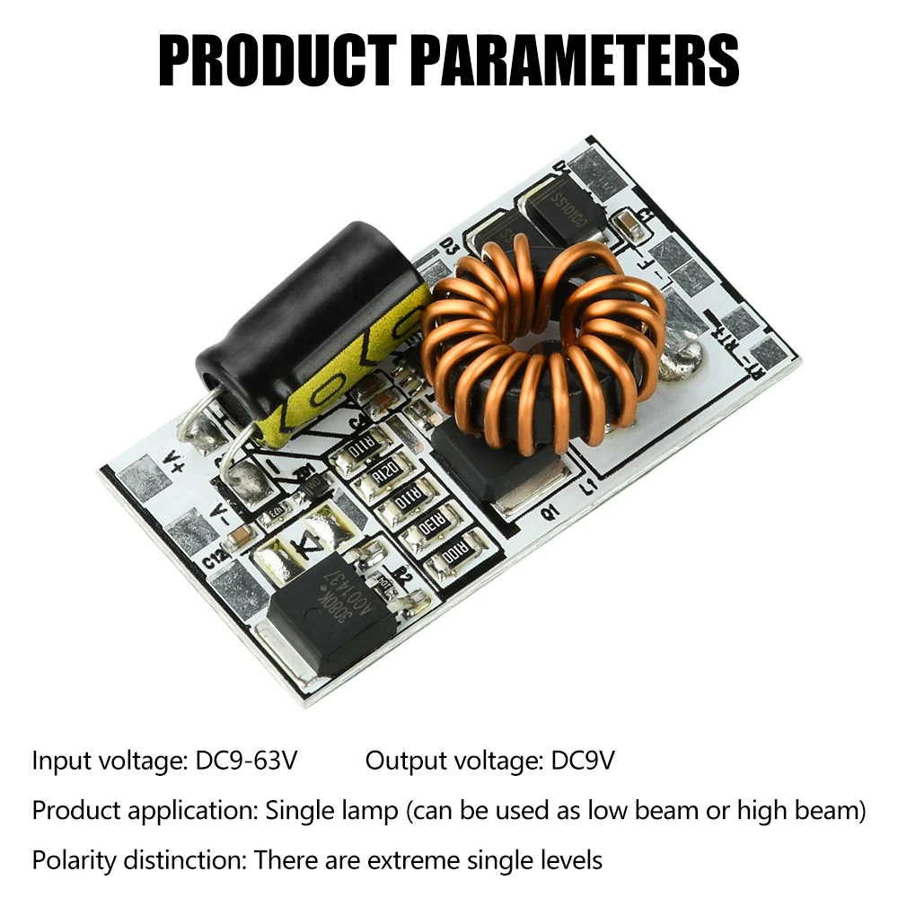120W LED Lamp Bead Driver Board DC9-63V Input Car Headlight Near/Far Light Single Lamp Design High Quality Material
