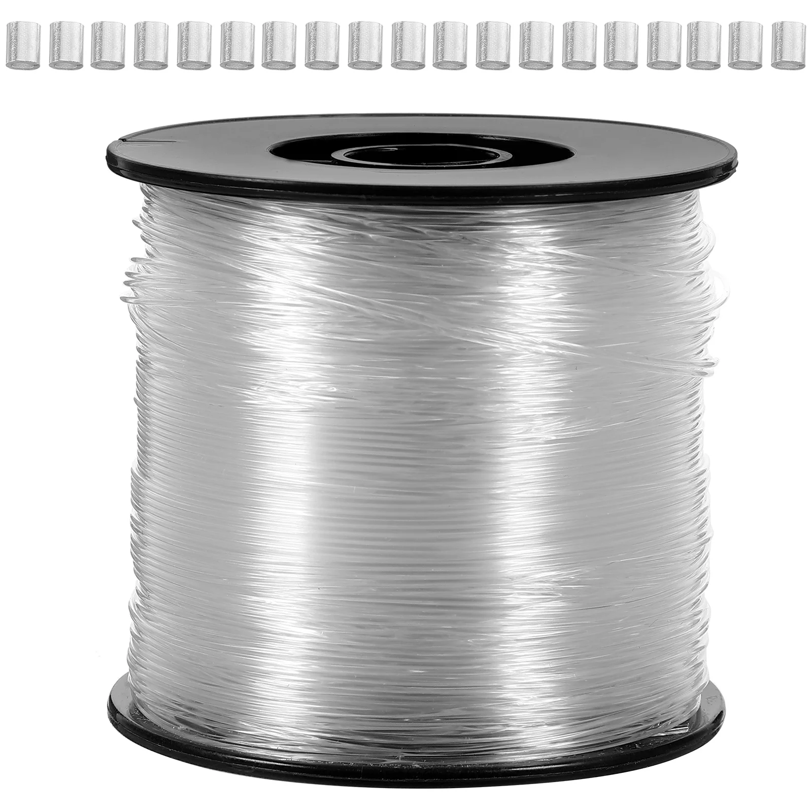 Chain Nylon Fishing Line Kit Hangers Picture Cord Rope Crimp Straps Transparent Poster