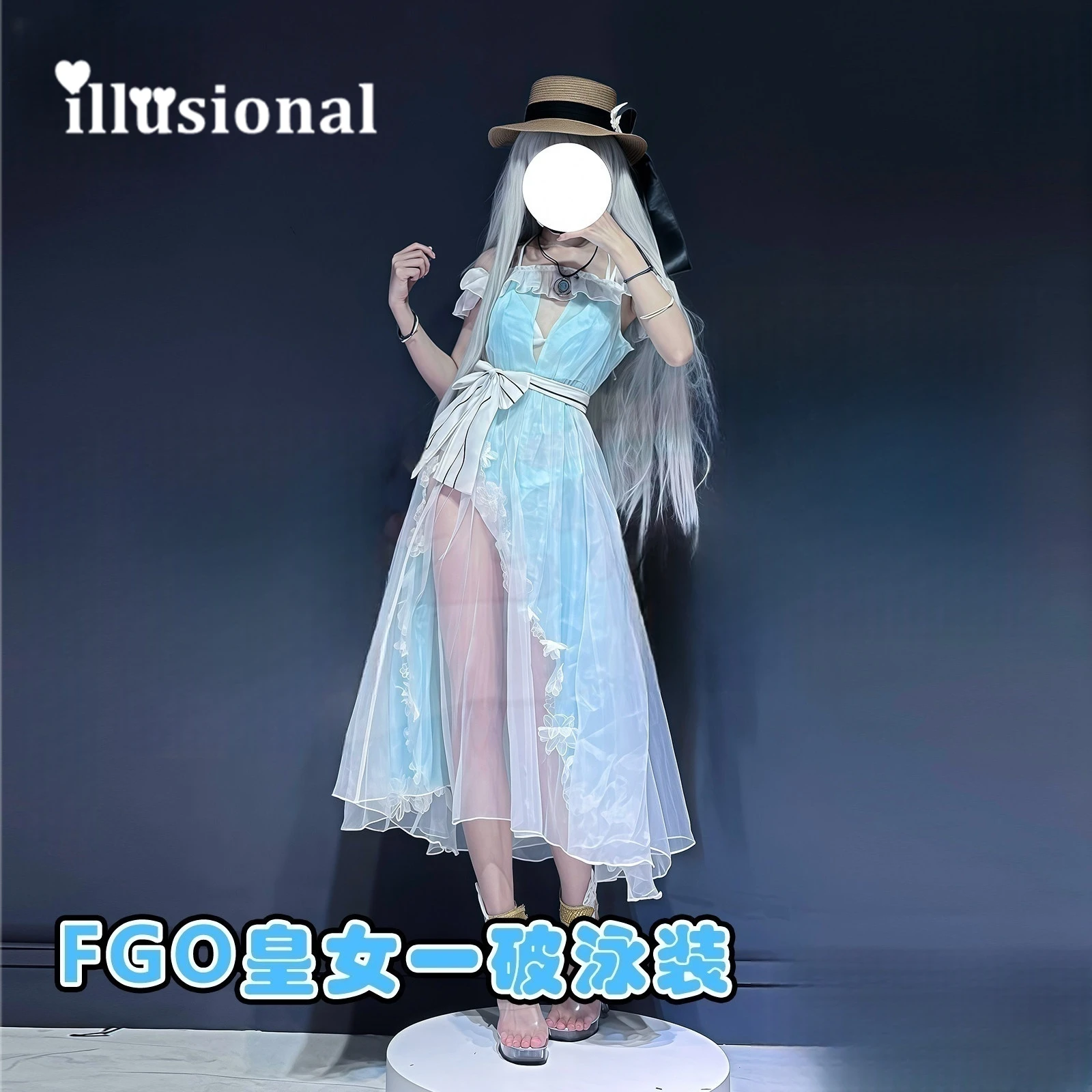 

illusional FGO Cosplay Fate Grand/Order Anastasia Cosplay Costume Game Anastasia sexy dress swimsuit Halloween Costume Female
