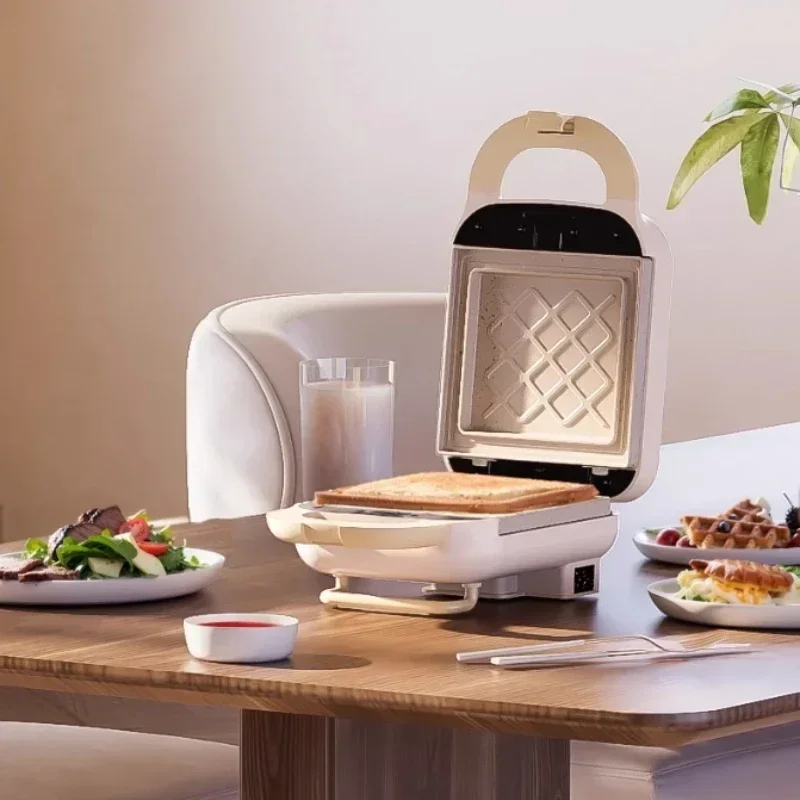 Small Toast Waffle Toaster Up and Down Heating Tube New Home Kitchen Multifunctional Sandwich Breakfast Press Edge