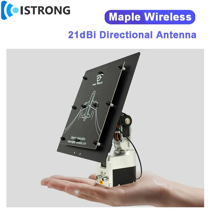 

21dBi Maple Wireless FPV Antenna 5.5G Directional High Gain Antenna AAT for SIYI HM30 Raspberry Pi HD Mapping RUSH SOLO Analog