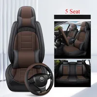 Universal 5 Seat Full Coverage Car Seat Cover for PEUGEOT 206 307SW 308 407 408 508sw 208 2008 3008 4008 5008 Car Accessories