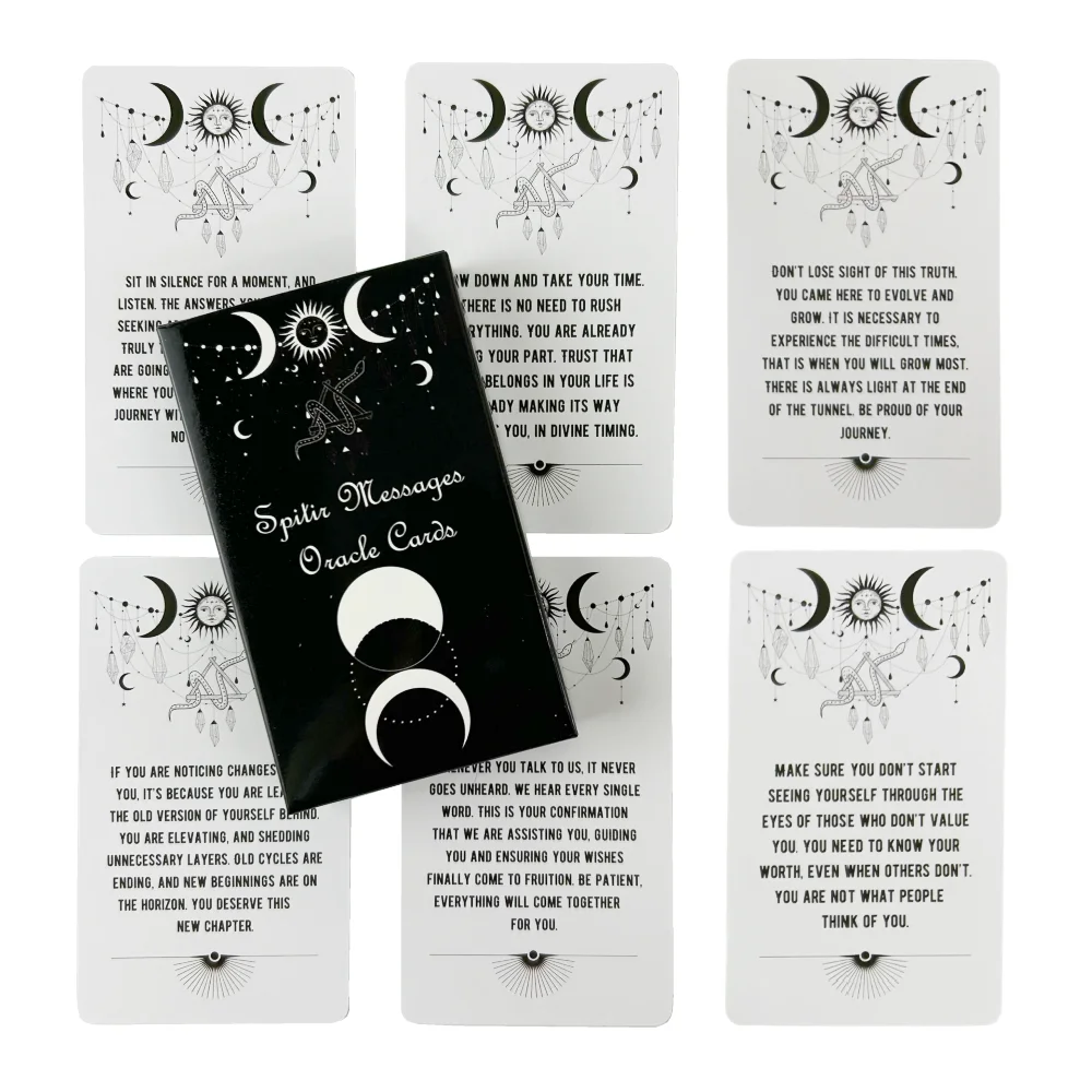 10.3*6cm Spirit Messages Oracle Cards - A 54-Card Deck with Inspiring Messages From Your Guides