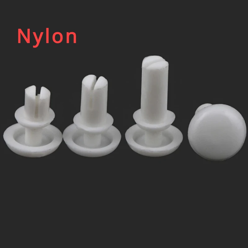 Nylon Rivet White Plastic R Type PC Board Plastic Snap R2 R3 R4 R5 R6