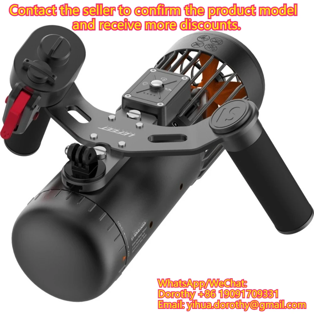 LeFeet S1pro underwater propulsion system and diving/snorkeling accessories for swimming and freediving using a water ski.