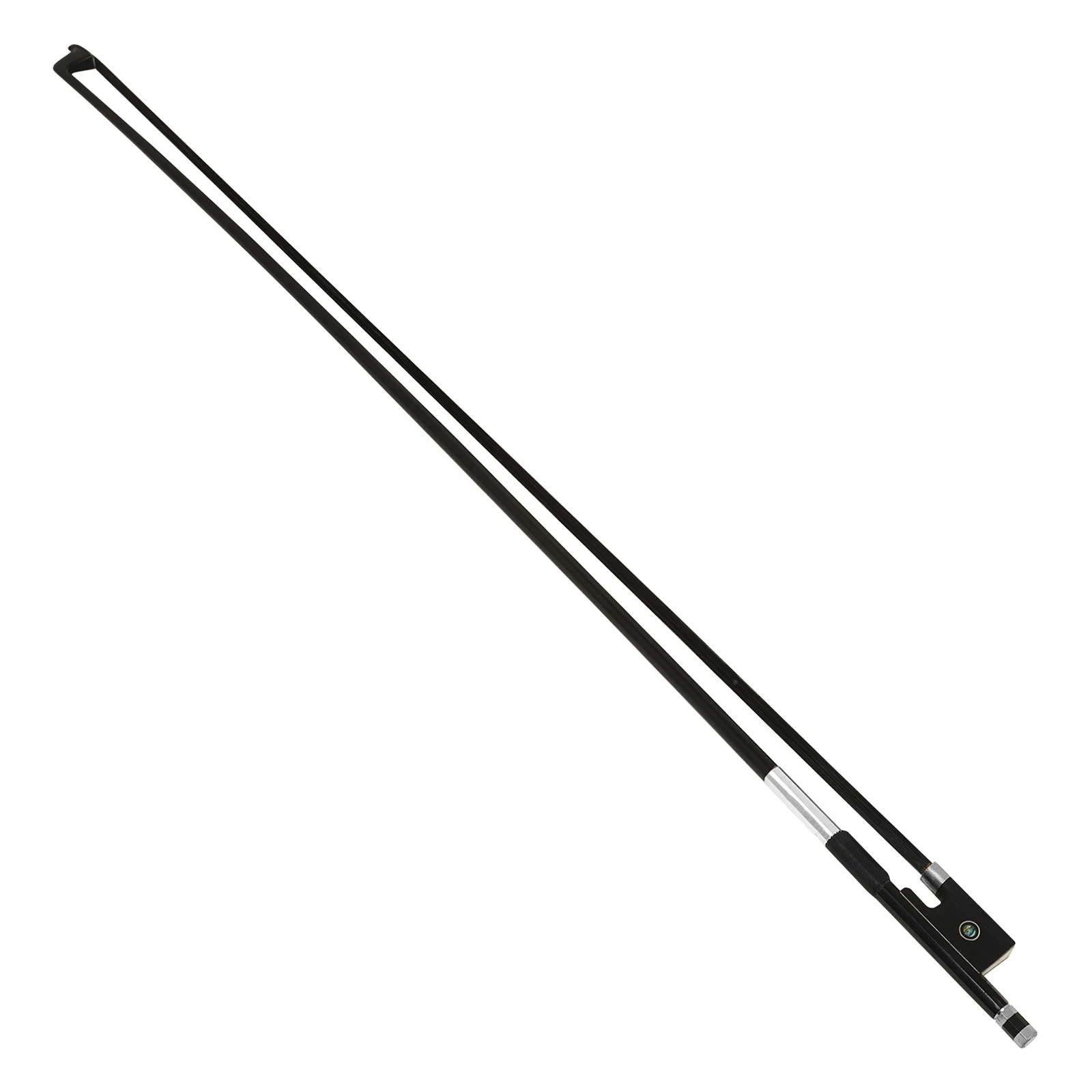 IRIN QA-31 Violin Bow Black Carbon Fiber Ebony Tailpiece Fiddle Bow Horsehair Practice Violin String Instrument Part Accessory