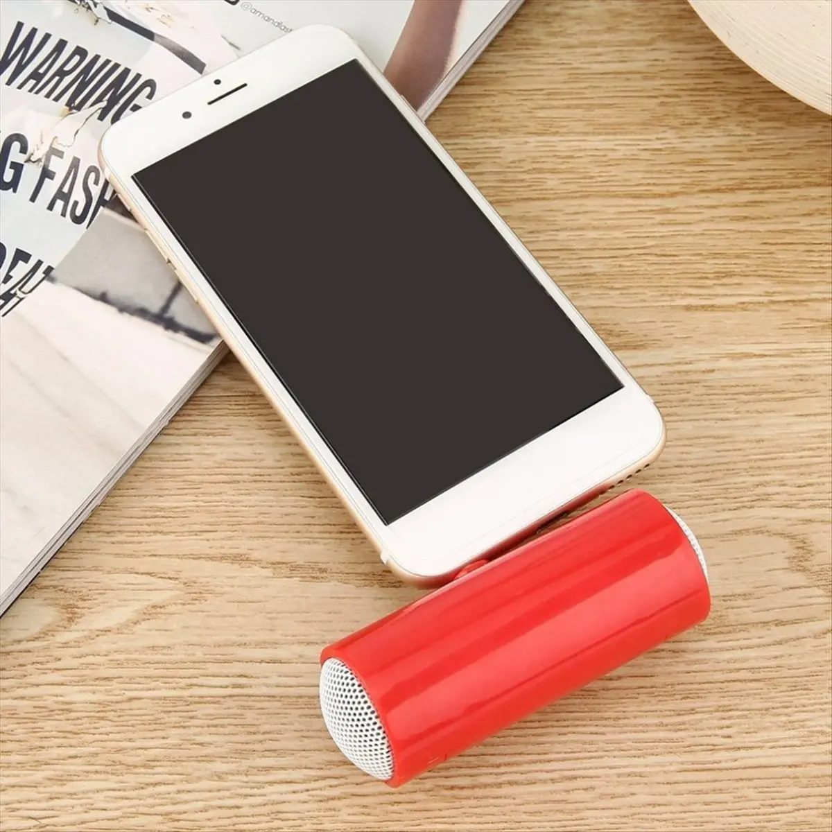 A14M  Speaker 3.5mm Portable Speaker Amplified Speaker Plug and Play for Mobile Phones and Tablets Black