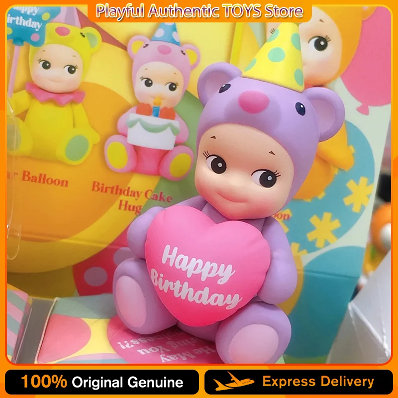 Sonny Angel Birthday Gift Bear Blind Box Celebrate Special Day Kawaii Action Figure Desktop Ornament Doll Model Surprise Gifts view 3