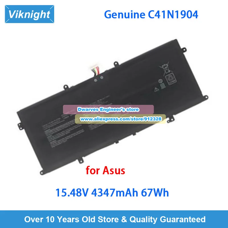 Genuine C41N1904 Battery C41N1904-1 15.48V 4347mAh 67Wh for VivoBook S14 S435EA ZenBock 13 UX325JA BX325JA UM325UA UX325EA