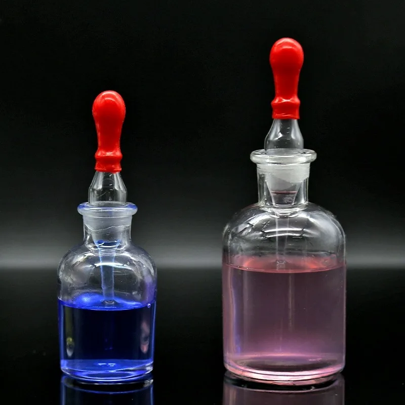 1pcs/lot Transparent /Brown  dropper bottle Dropper Bottle Gropping Glass Laboratory Drop 30/60/125ml