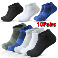 ‌3/5/10 Pairs Men's Running Short Socks Athletic Quick-Dry Breathable Mesh Sports Ankle Socks Lightweight Comfort Anti-Odor Sock