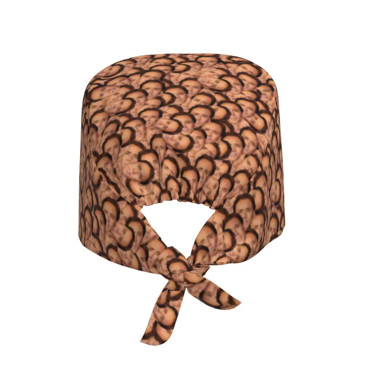 Adjustable Nicolas Cage Texture Working Hat Men Women Scrub Caps Scrub Nursing Doctor Surgeon Cap for Nurse
