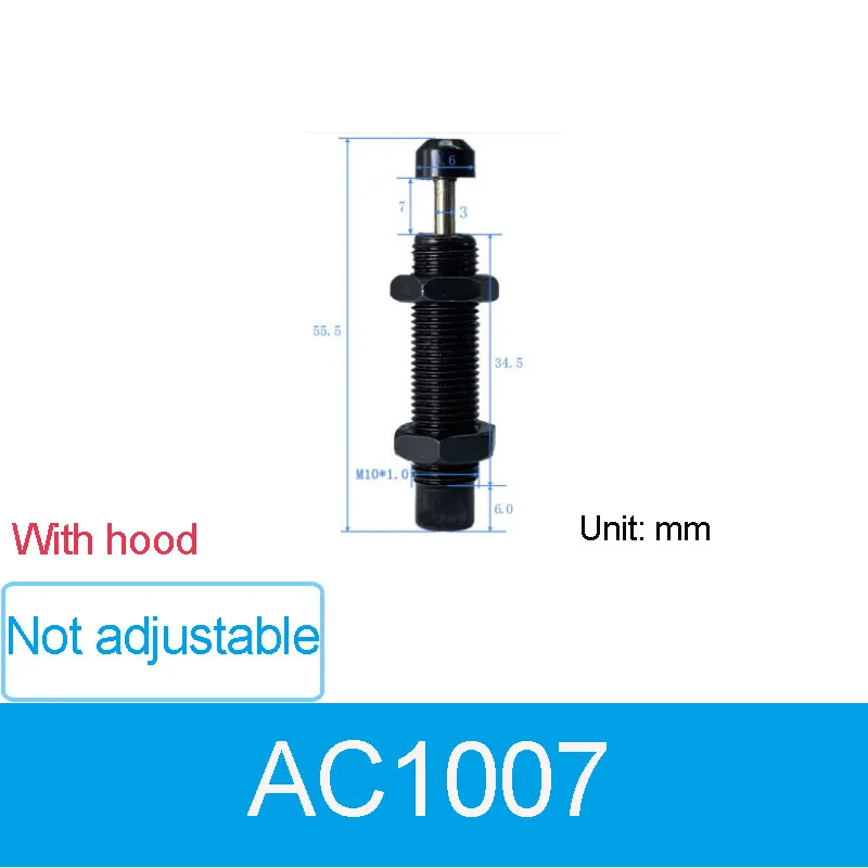 

Oil Pressure Buffer Mechanical Parts Short AC0604 AC0806 AC1007 AC1008 AC1210 AC1410 AC1412 AC1416 AC1005 - Various Sizes
