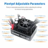 ROCKET-RC 220A 브러시리스 ESC 2-4S 속도 컨트롤러 7.4V/6A BEC, 1/8 RC 자동차 오프로드 버기 교체 부품용 방열판 포함 2