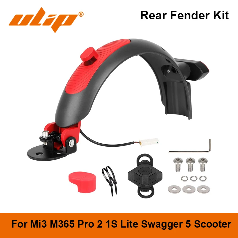 

Ulip Rear Fender with Turn Signal Light Kit For Mi 3 M365 Pro 2 1S Lite Electric Scooter Swagger 5 Scooter Mudguard Accessories