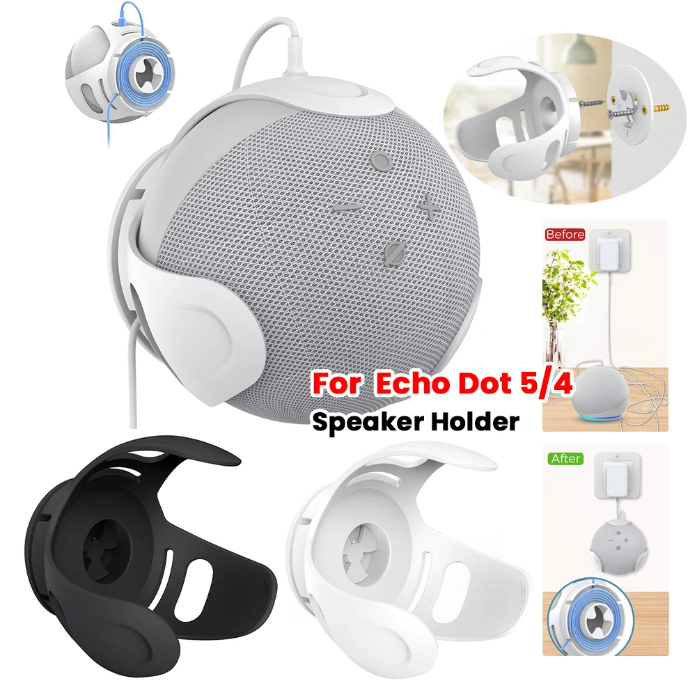 Plastic Bluetooth-compatible Speaker Support with Cable Management Portable Speaker Support Accessories for Echo Dot 5/4