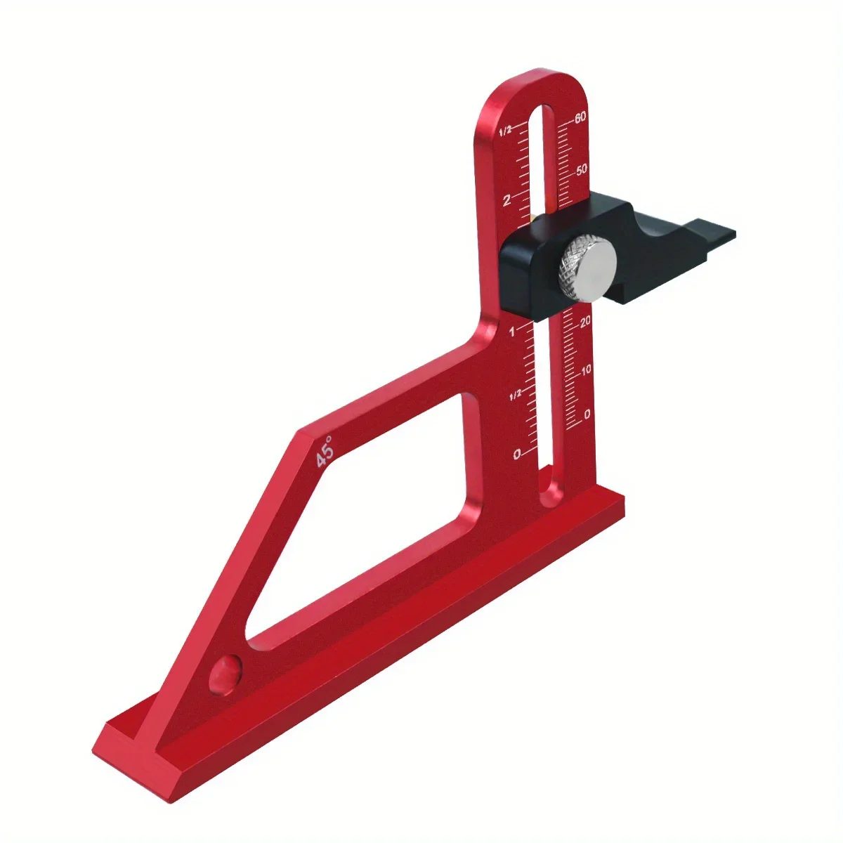 0-60mm Holzbearbeitungs-Höhenmessgerät, Tischkreissägen-Tiefenmesswerkzeug aus Aluminiumlegierung für Fräser- und Sägeblatt-Höhenverstellung – Detail 5