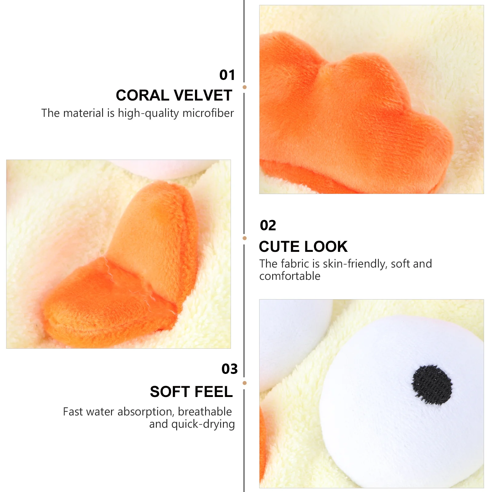 

1Pcs Hair Dry Cap Coral Fleece Cartoon Lovely Absorbent Quick Drying Hair Turban Head Towel for Daily Salon Bath