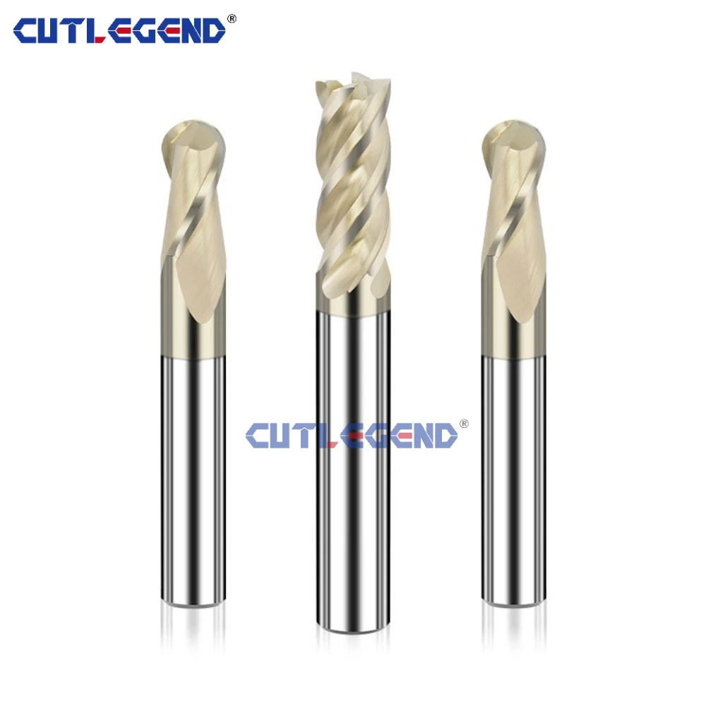 HRC70 Vollhartmetall-Kugelfräser Speziell für Edelstahl & Titanlegierungen 3D-Kurvenfräser CNC-Fräswerkzeug – Detail 6