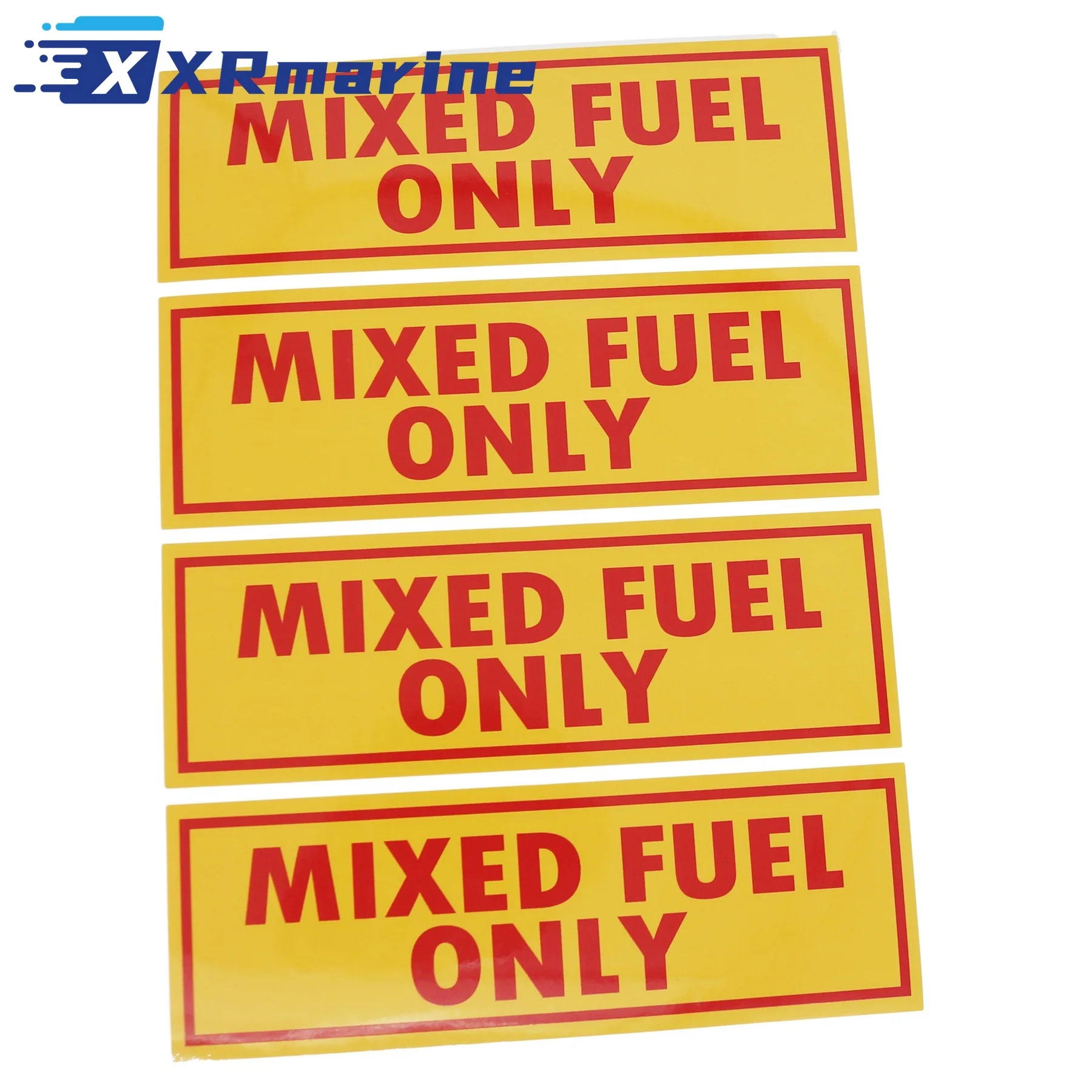 4x Mixed Fuel Only Sticker Gasoline Gas Decal Truck Vinyl Tank Can Diesel Label