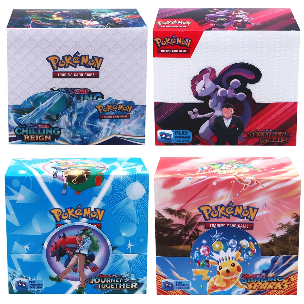 324Pcs Pokemon TCG: Sword & Shield Tempest Bonds Booster Box Trading Card Game Pokemon Card Kids Toy Board Game DESTINED RIVALS