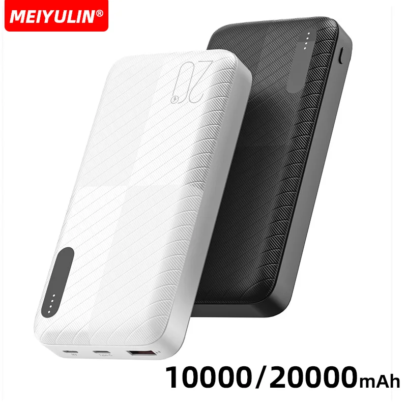 

Large Capacity 20000mAh Power Bank Fast Charging External Spare Battery 10000mAh Portable Powerbank For iPhone Xiaomi Samsung