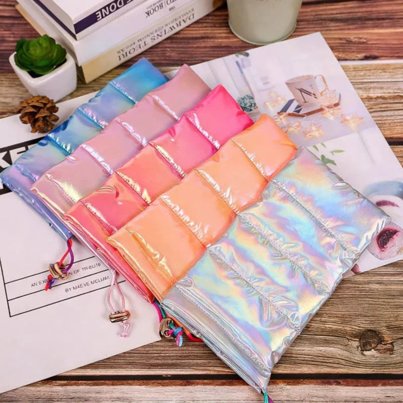 Down Cotton Thermal Phone Drawstring Pouch Anti Overheating Outdoor Cellphone Warm Storage Bag