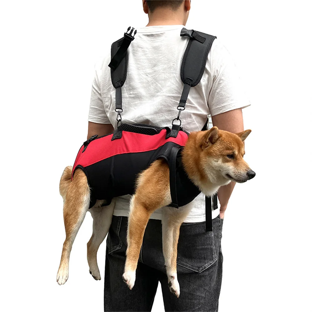 New Pet Backpack Full Body Strap Sling Pet Dog Leg Injury Recovery Lift Vest Walking Support Assistant Dog Sling