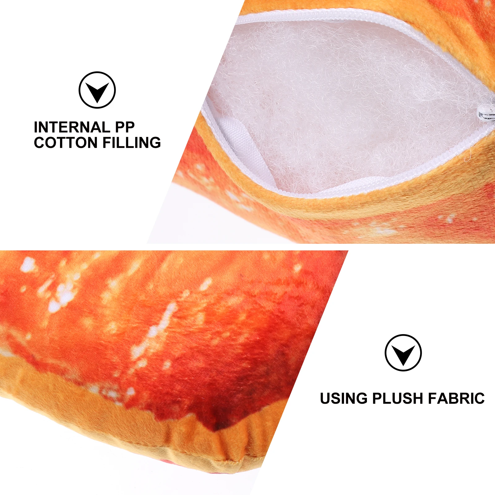 

Chicken Wing Pillow Soft Fried Food Decor Couch Pillows Simulation Bolster Office Home Gift Filling Stuffed Animals Perfect Size