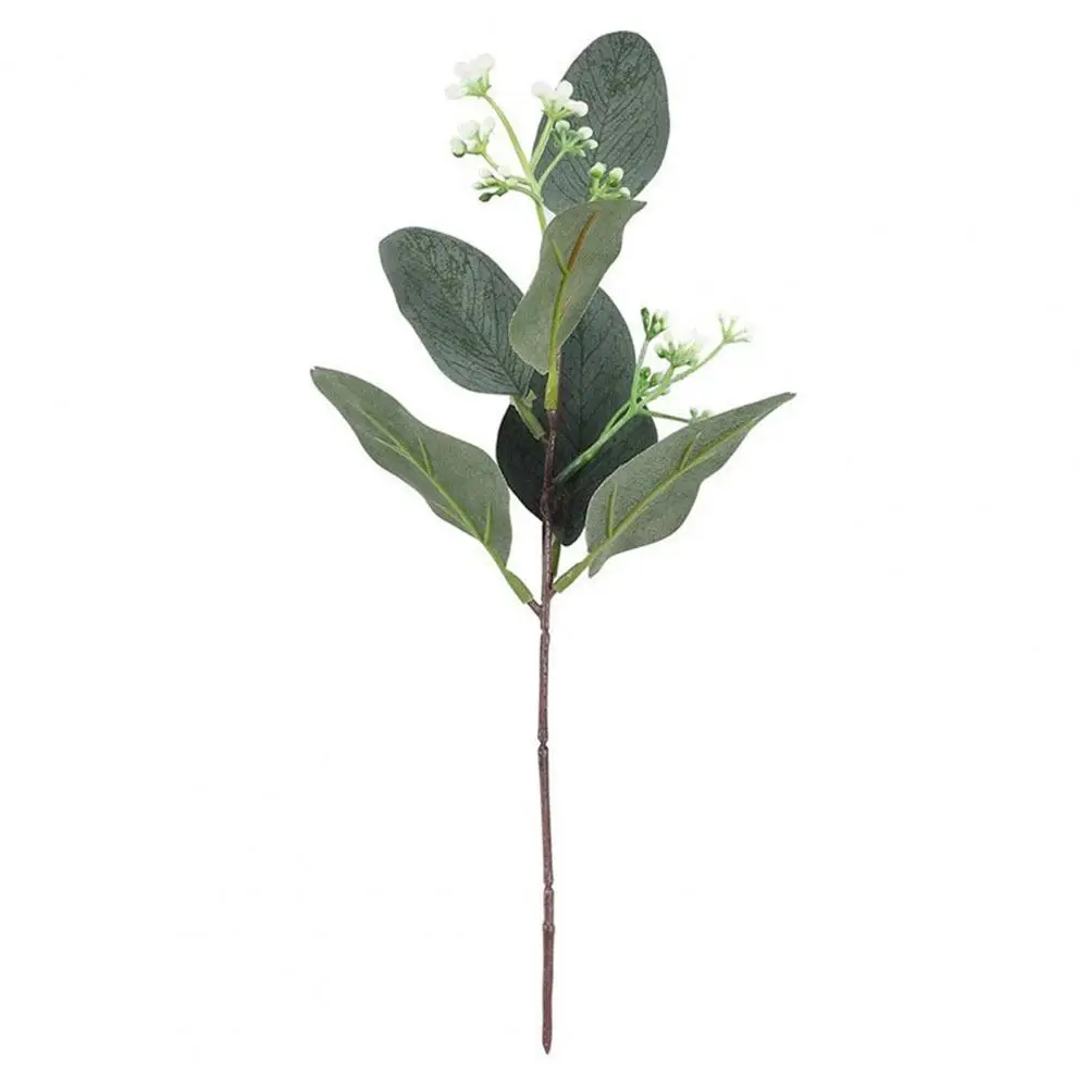 Fake Eucalyptus Leaves Faux Green Plants Decoration Realistic Artificial Eucalyptus Leaves Branches with for Home for Table