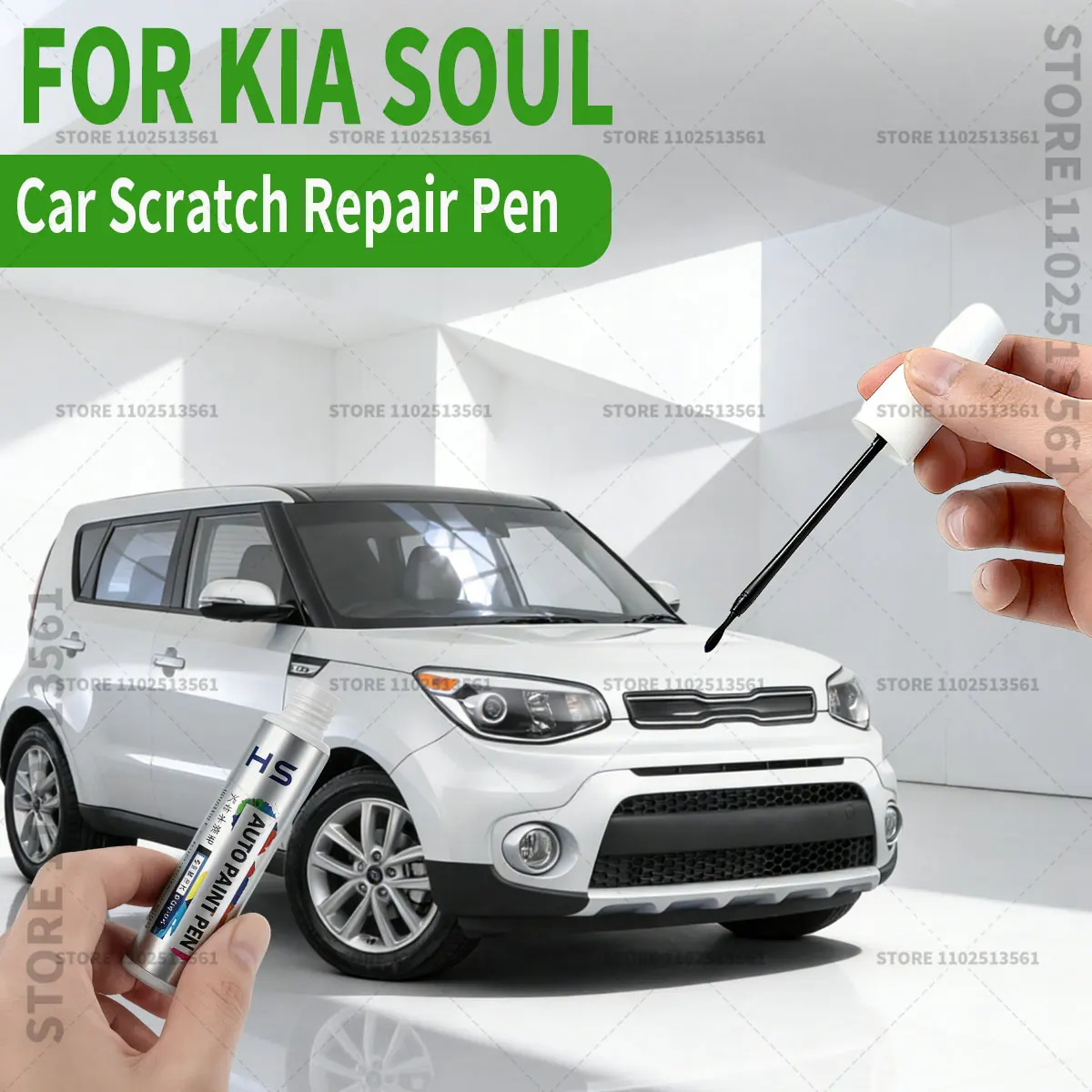 

Ручка-корректор для ремонта лакокрасочного покрытия автомобиля KIA Soul, аксессуары для устранения царапин, цвета: серебристый C5, белый A1, коричневый C5M, черный 9H, оранжевый Y1, томатно-красный.