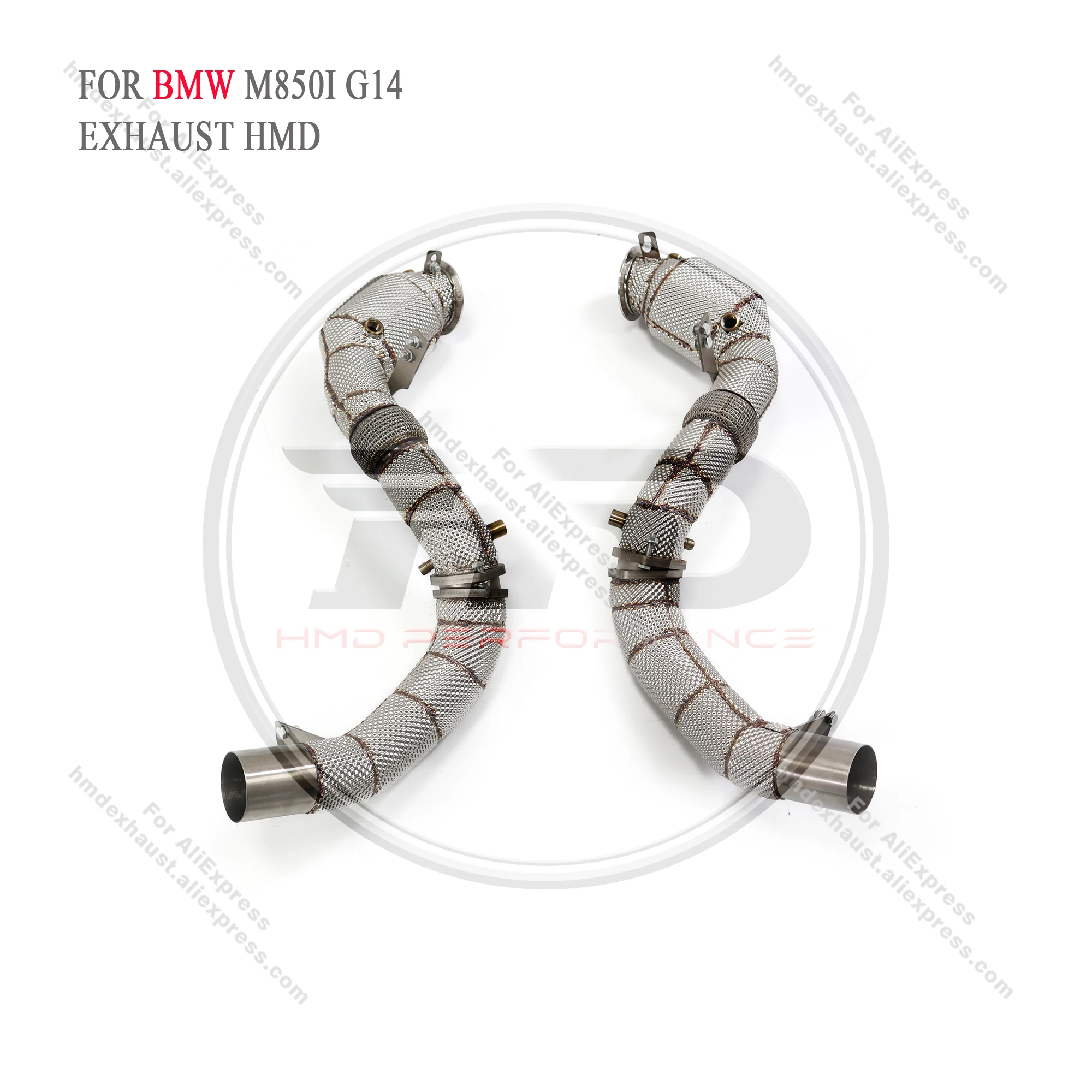 

HMD Downpipe for BMW M850i G14 4.4T N63 V8 Exhaust System Stainless Steel Performance Header Catalytic with OPF Car Accessories