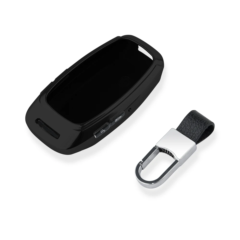 Okeytech-funda protectora inteligente para llave de coche, carcasa para mando a distancia, con cadena, CF920