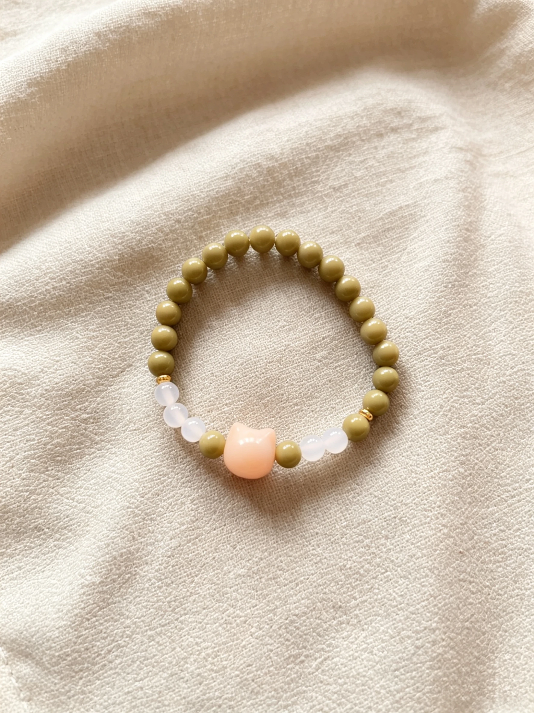 Natural twisted agate bracelet