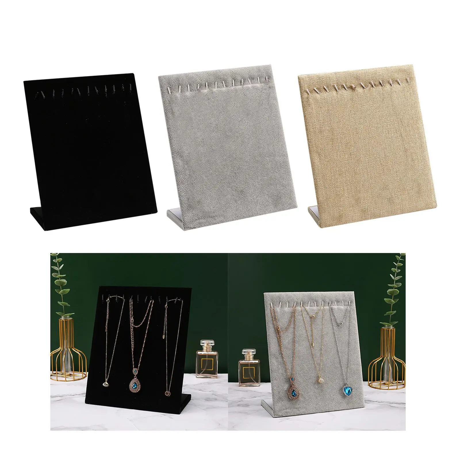 

Necklace Pendant Display Stand Holder Necklace Easel Display Stand Dangling Necklace Freestanding for Dresser Decor