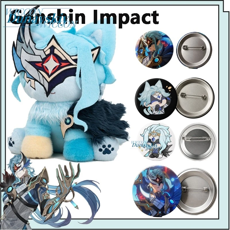 

Genshin Impact dottore Arlecchino Cute Kawaii Plush Keychain Anime Stuffed Mascot Pendant Birthday Xmas Gift