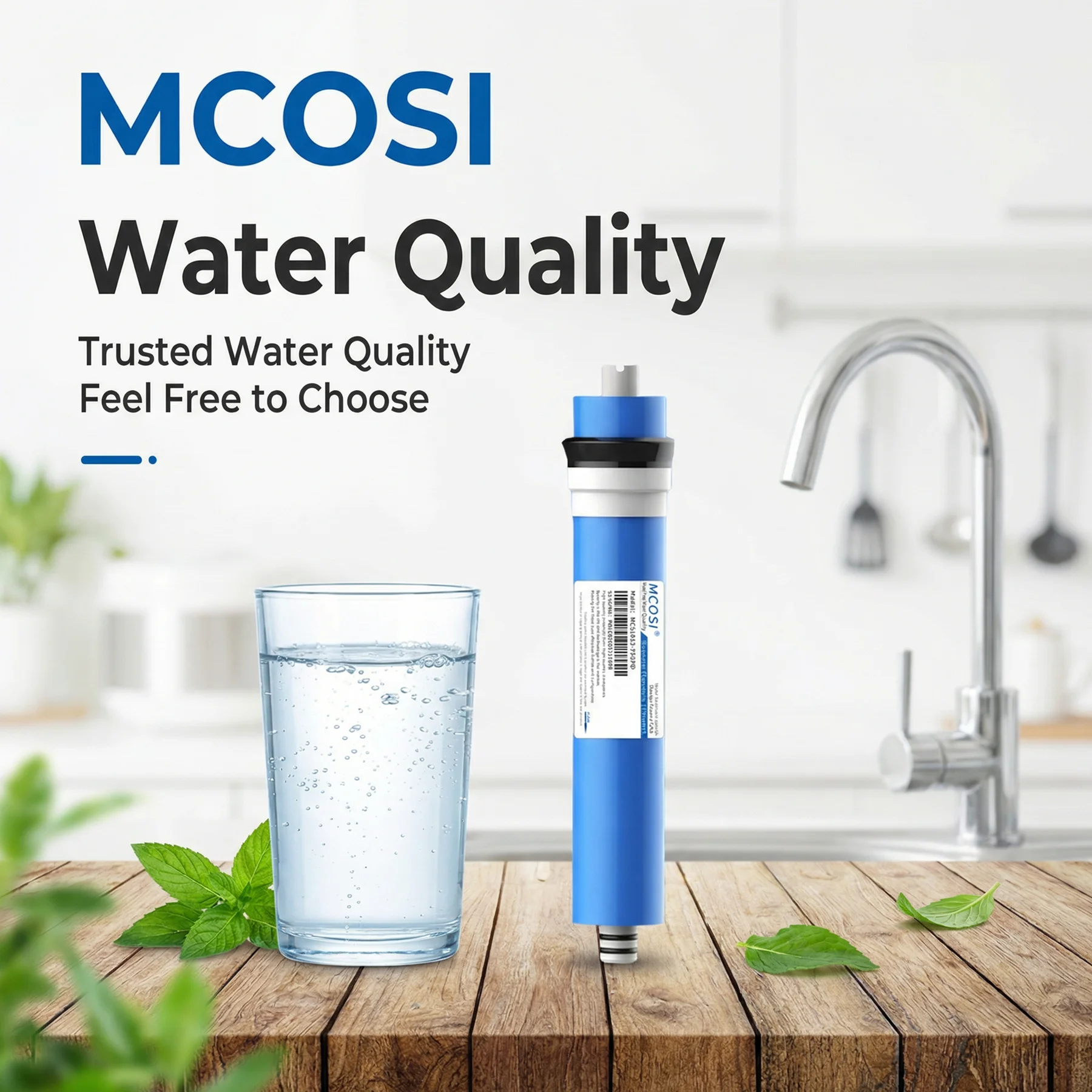 

Сменные мембранные фильтры обратного осмоса MCOSI 75GPD для очистки воды и водоочистителей