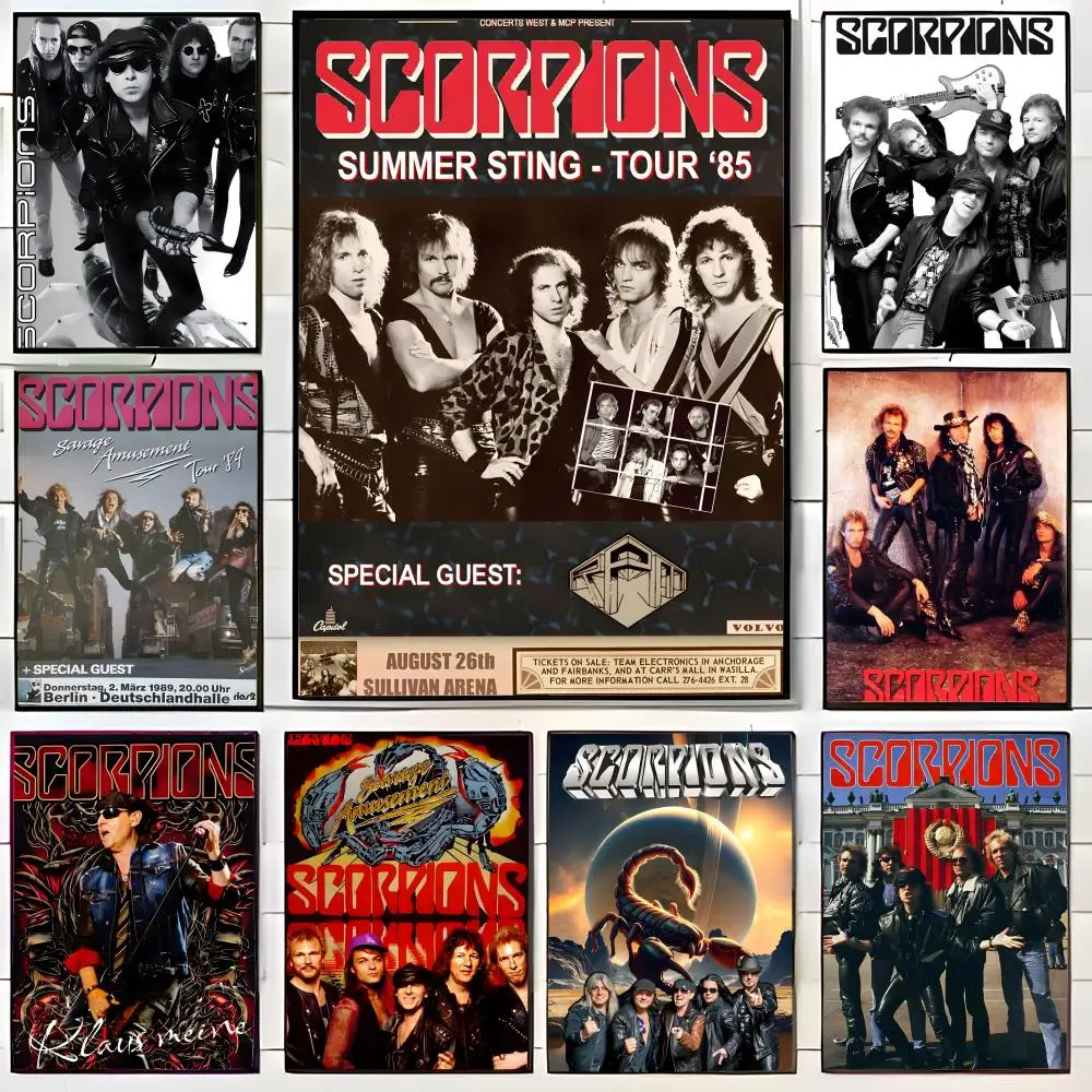 Heavy Metal Scorpions Poster Wall Art Print Decorative Mural Home Decor Gift Unframed