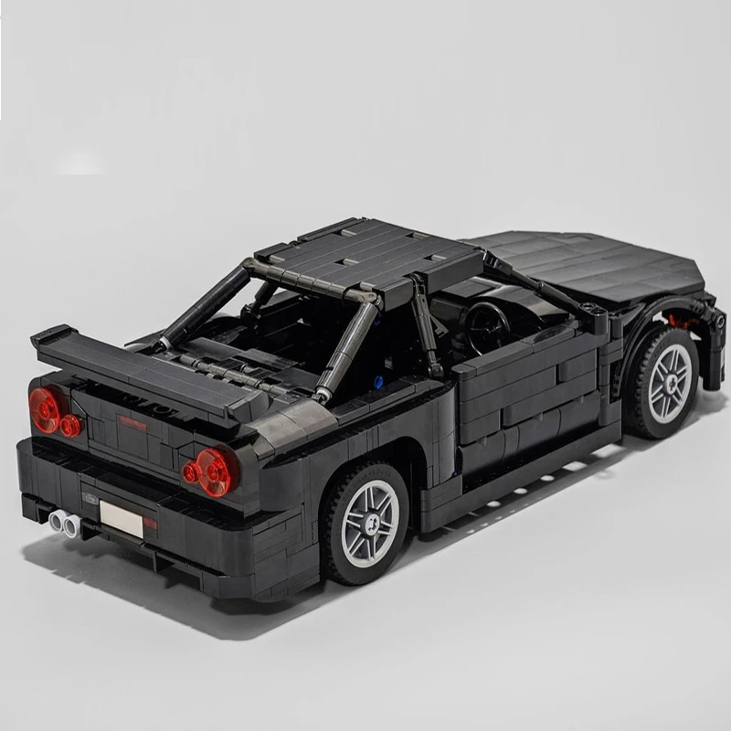 New Skyline R34 (1:15) 2 Fast 2 Furious Supercar Racing Car Vehicle Sport Model Buiding Block Bricks Toys for Kid Birthday Gifts