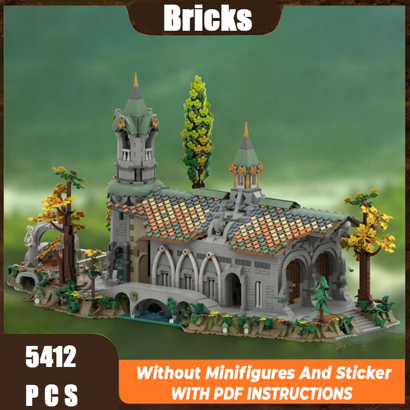 

Exquisite new product MOC building block ring movie scene model Ruima stable technology modular children's toy DIY assembly set