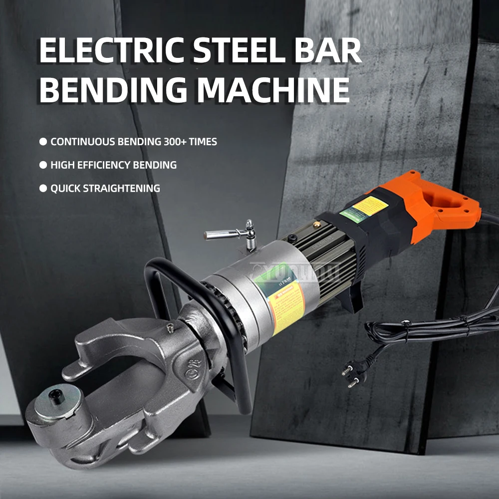 ZW-22 portable Brushless Electric Hydraulic Steel bar Bending machine 12-22mm Rebar Bender and Straightening Tools 1000W