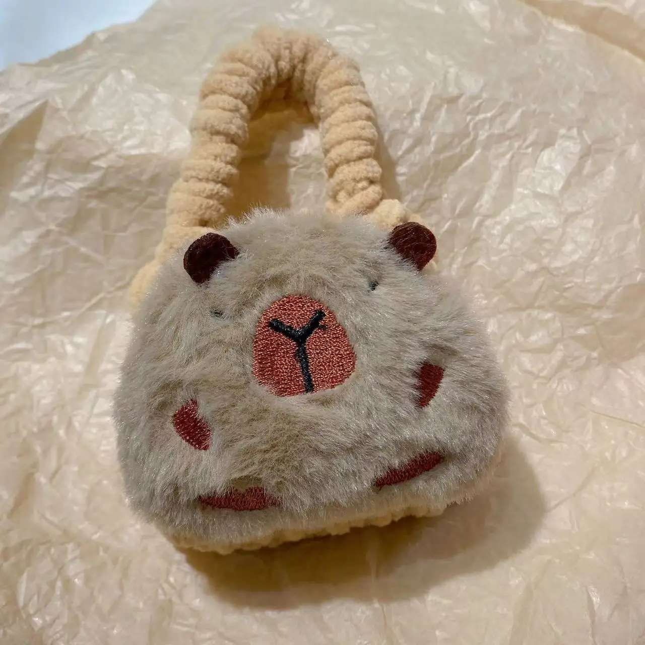 ぬいぐるみ漫画手作りニット小銭入れ収納袋 Bluetooth イヤホン保護カバー子供のかわいいペンダント小さなバックパック