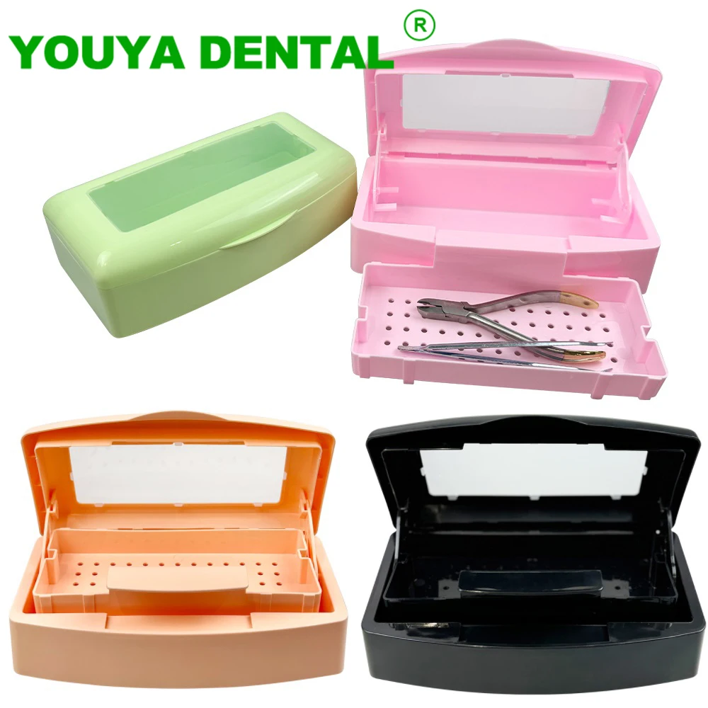 Dental Instruments Soak Tray Lifting Box Sterilization Case Surgical Medical Disinfection Container Plastic Dentistry Clean Tool