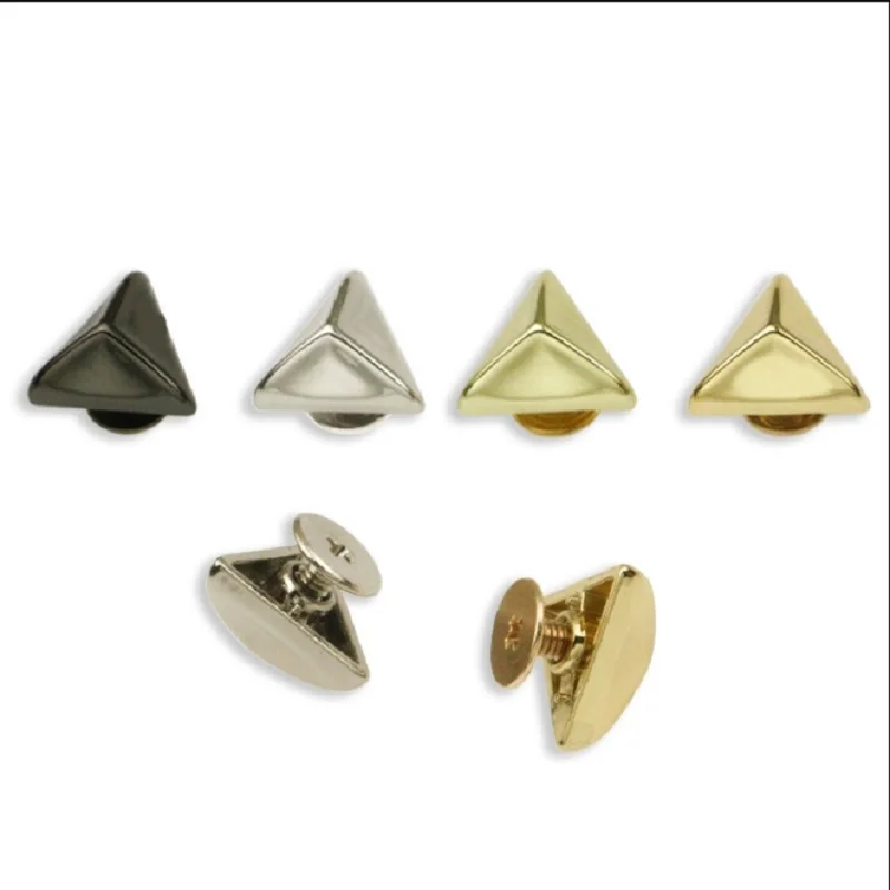 (10pcs/lot) luggage handbag hardware accessories triangle handbag bottom personalized rivet feet