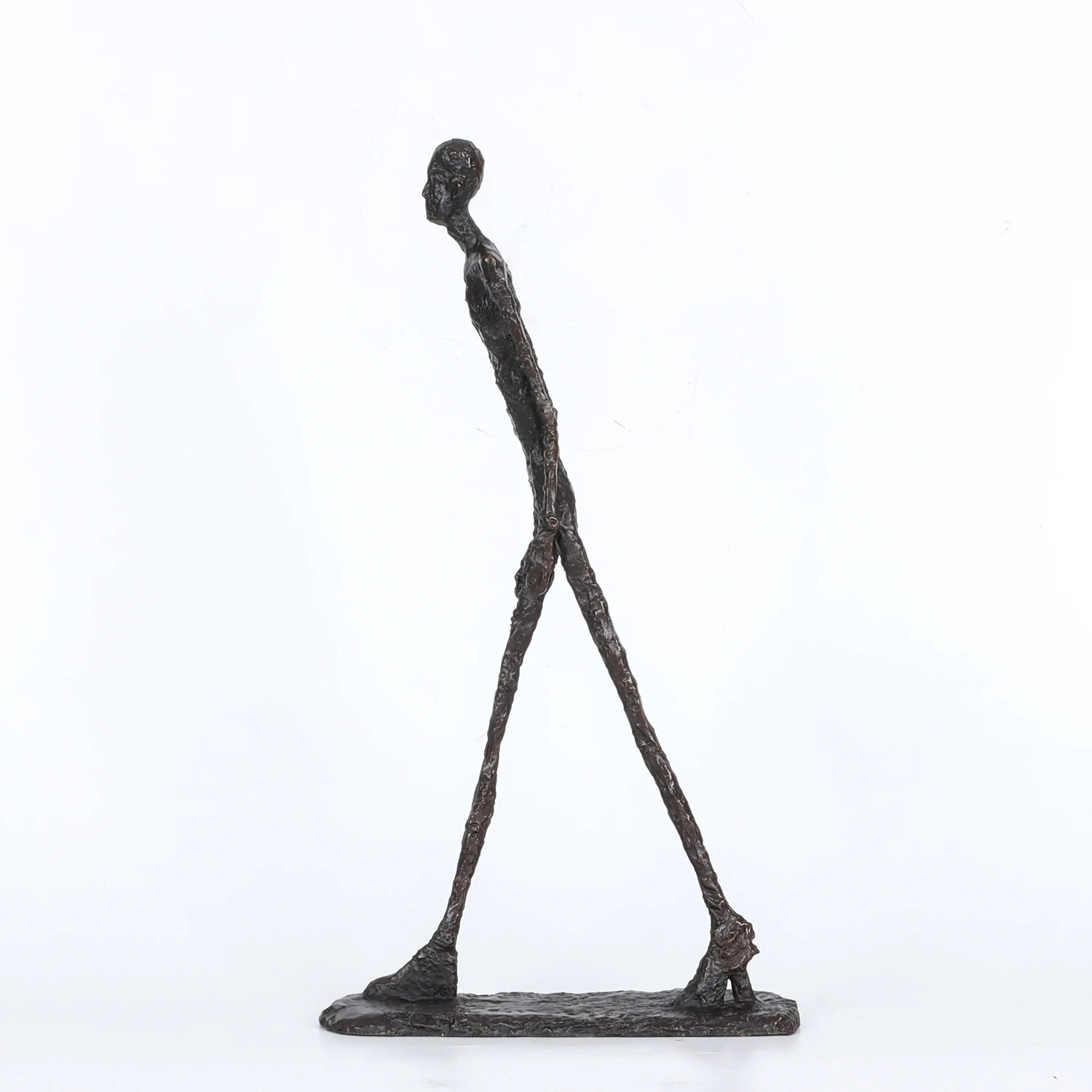

Giacometti Sculpture Bronze Walking Man Statue Replica Famous Abstract Skeleton Collection Copper Figurine Art Crafts Home Decor