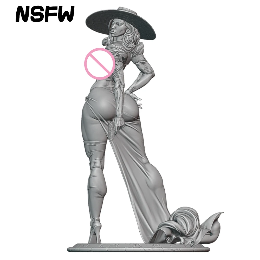 NSFW Belle Mirage Lady Resin Model Kit 3d Printing Doll 1/24 Niezmontowana figurka z żywicy Zestawy statuetek Niepomalowana zabawka Gk Play Set